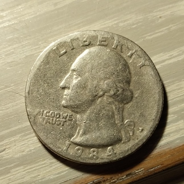 1984 Rare Collector Quarter With Missing Letters And Improper Markings