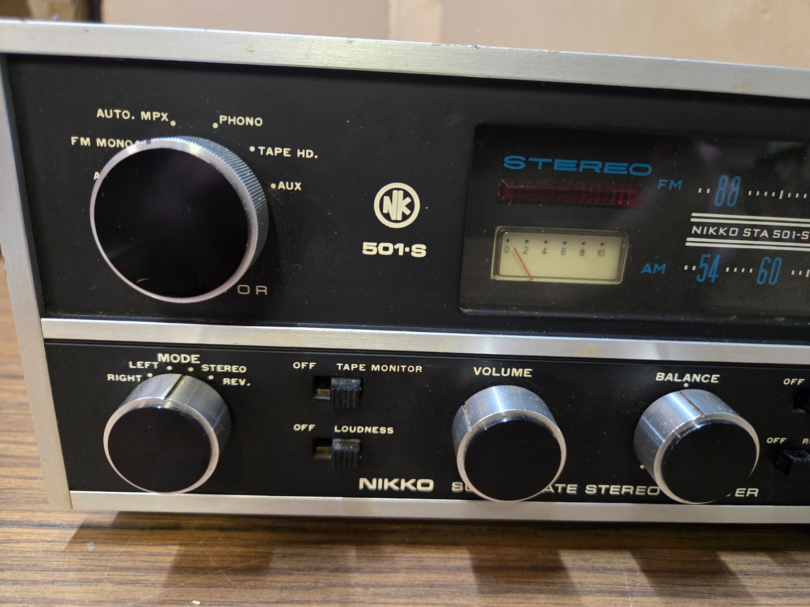NIKKO STA 501-S Solid State AM/FM Multiplex Stereo Receiver Vintage Nice