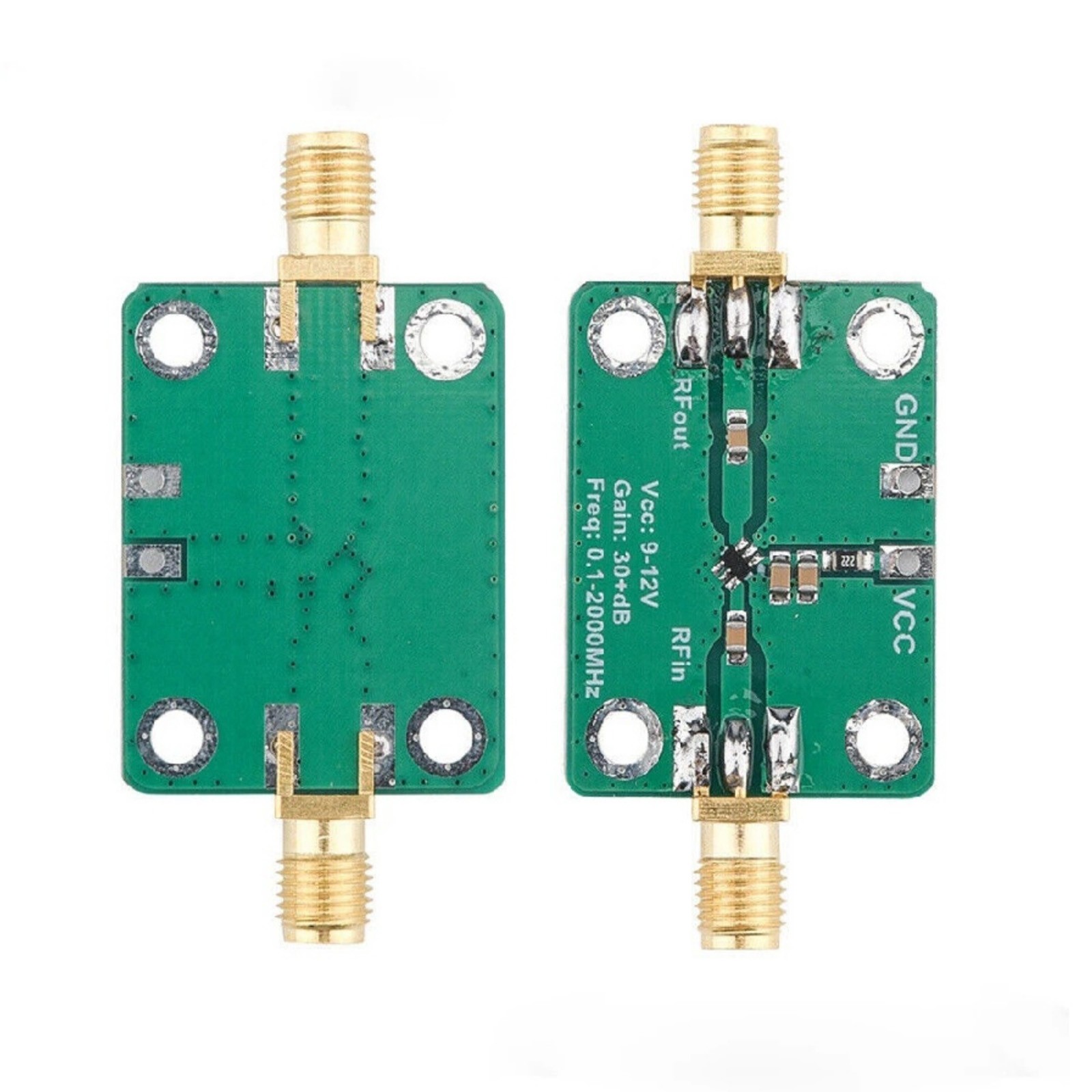 RF Broadband LNA Module 0.1-2000MHz Low Noise Amplifier 30dB Gain Circuit Module