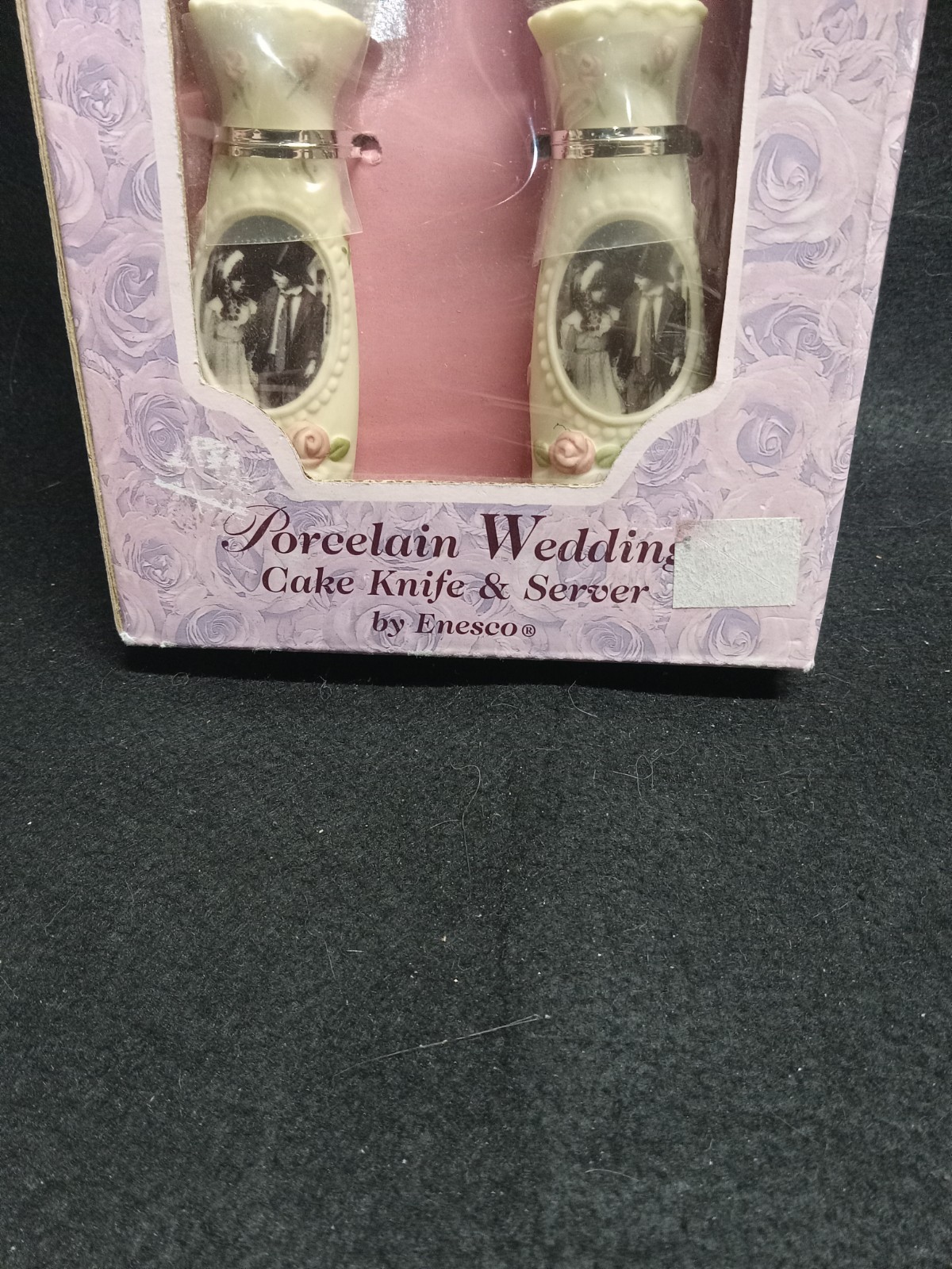 Pretty As A Picture Porcelain Wedding Cake Set by Enesco, Shoe & Necklace