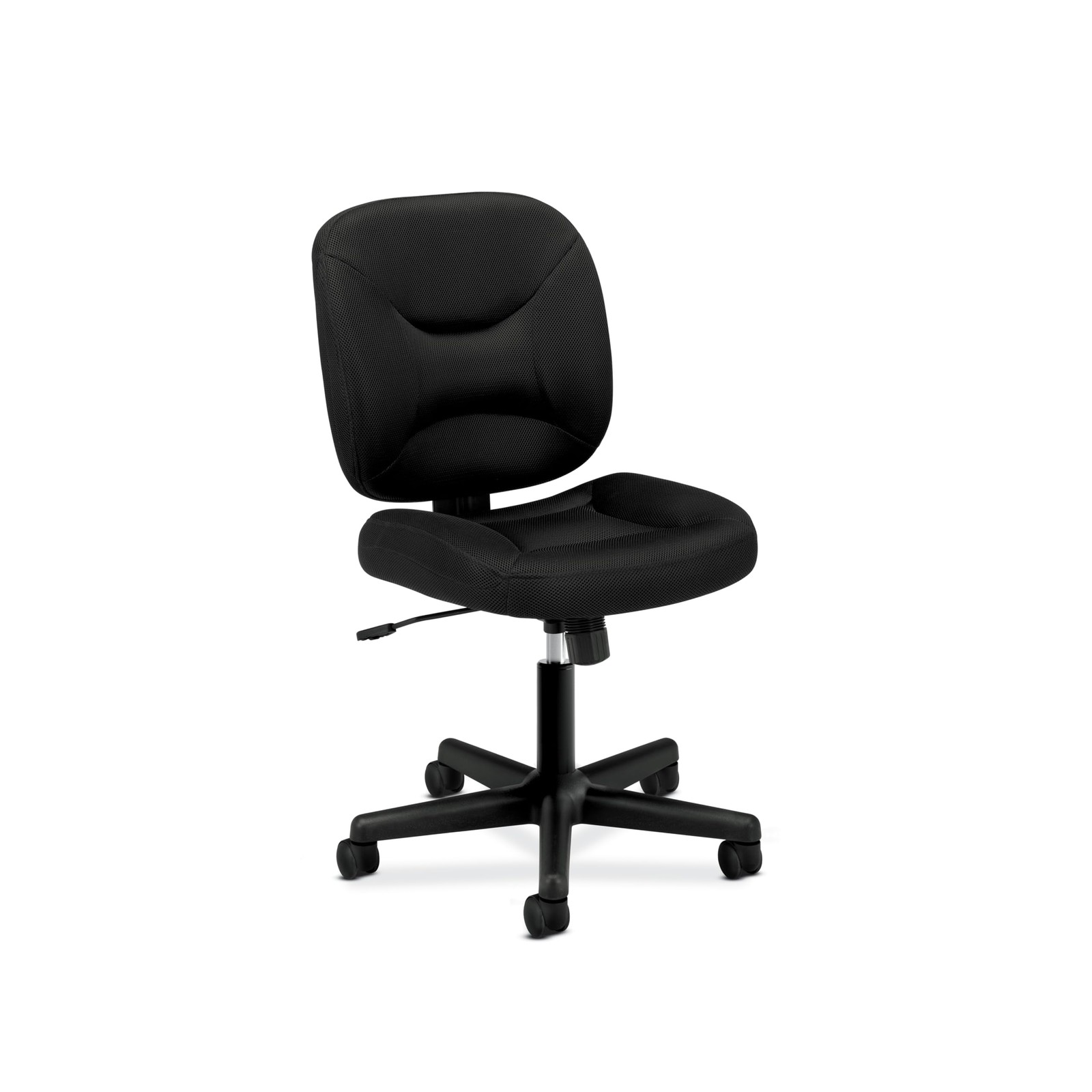 ValuTask Armless Desk Chair, Padded Mesh Low Back, Ergonomic Tilt-Tension Rec...