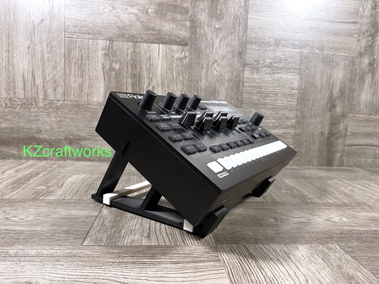 30º Angled Stand for Roland TR-6S Drum /  MC-101 Groovebox - BLACK - US Seller