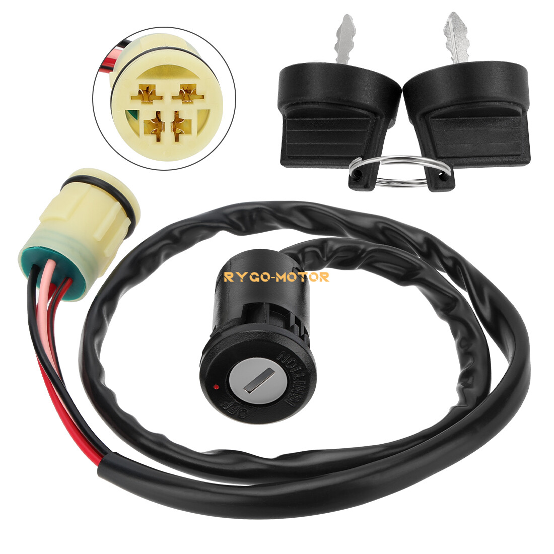 Ignition Key Switch For Honda 35100-HR6-A61 Foreman 450 Rancher 420