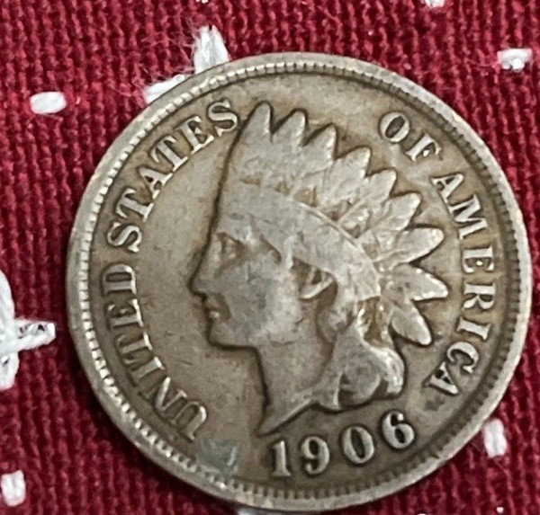 1906 Indian Head Cent Penny #1pt
