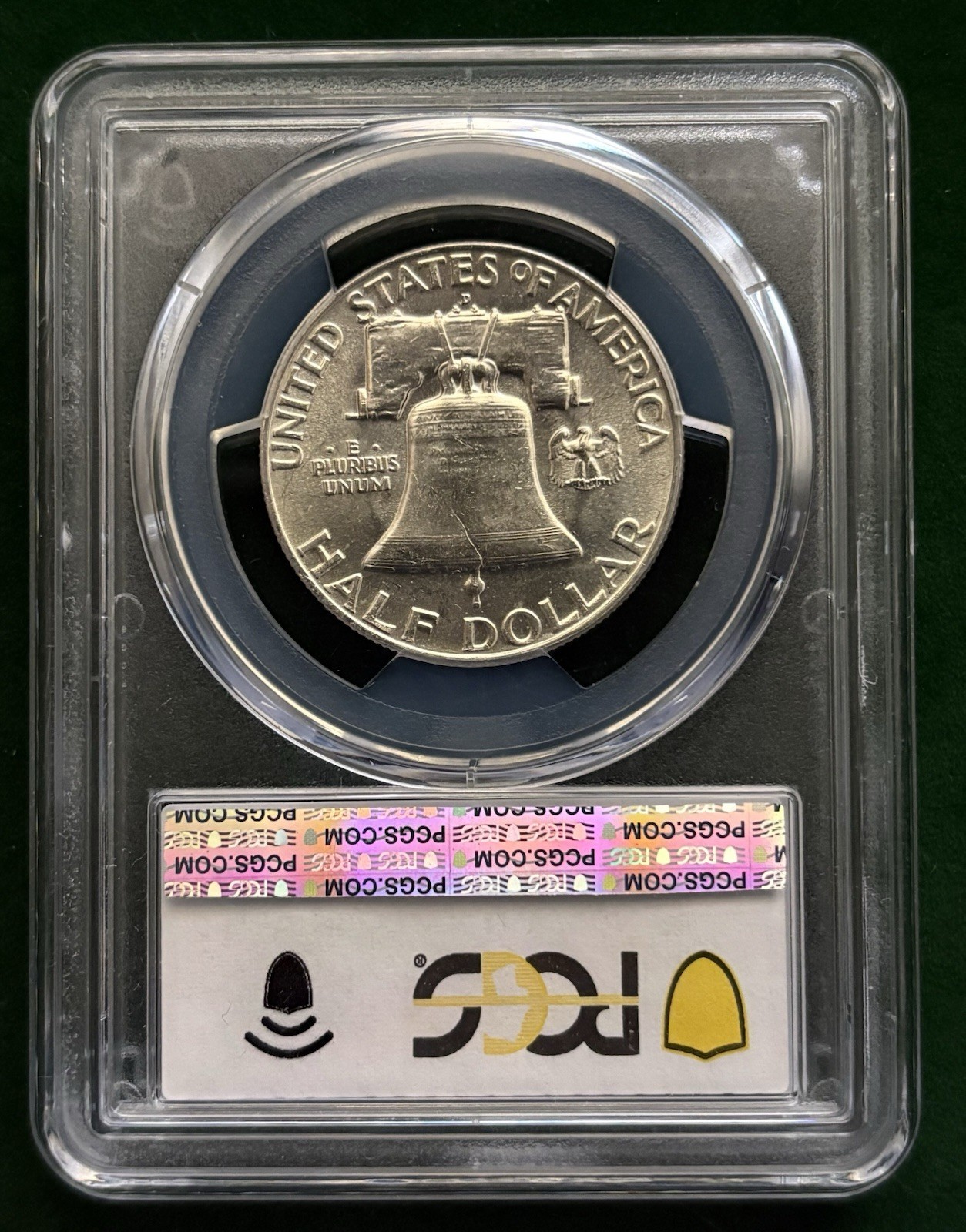 1957 D 50C Franklin Half Dollar PCGS MS62 FBL