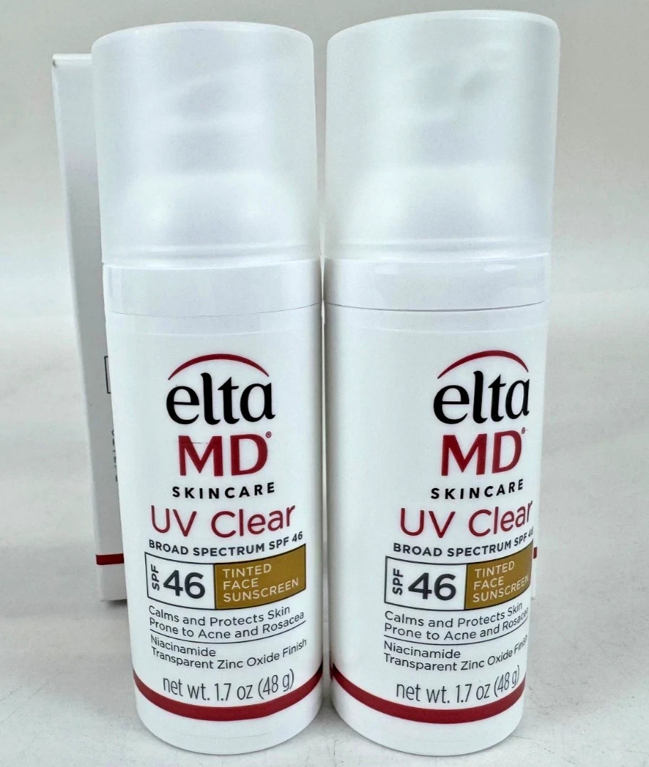 2 PACK Elta MD UV Clear Broad-spectrum Facial Sunscreen SPF 46