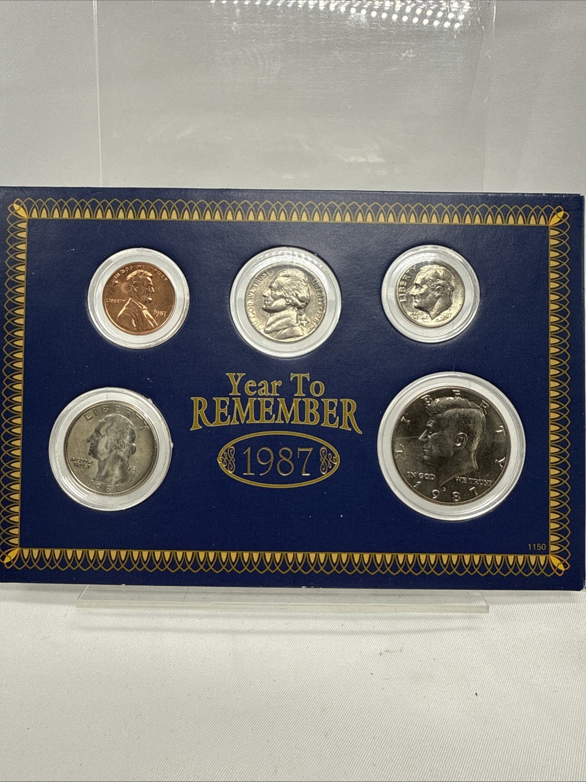 American Coin Treasures Year To Remember Coin Set 1987 Kennedy 50c 25c 10c 5c 1c