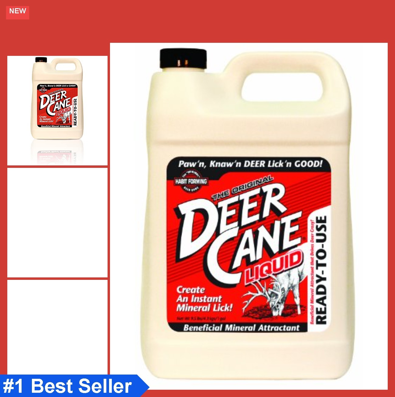 Evolved Habitats Deer Cane Attractant, Liquid, 1-Gal.