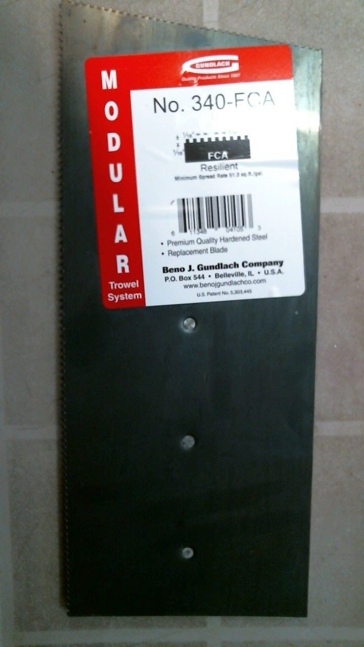 Gundlach 340-FCA Modular Trowel System, 4-1/2" X 10",  FREE SHIPPING
