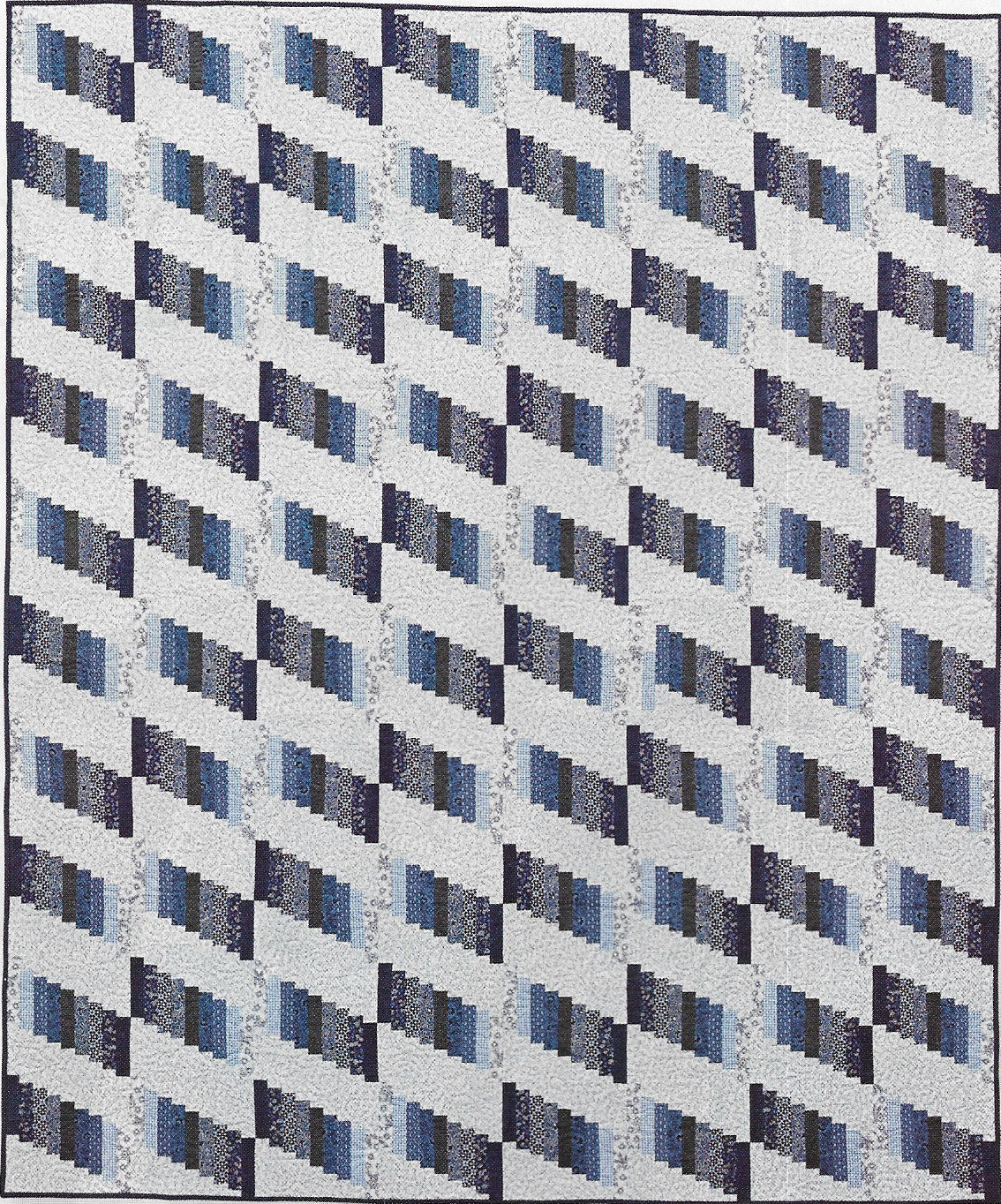 Blue Prints Quilt quilting pattern instructions