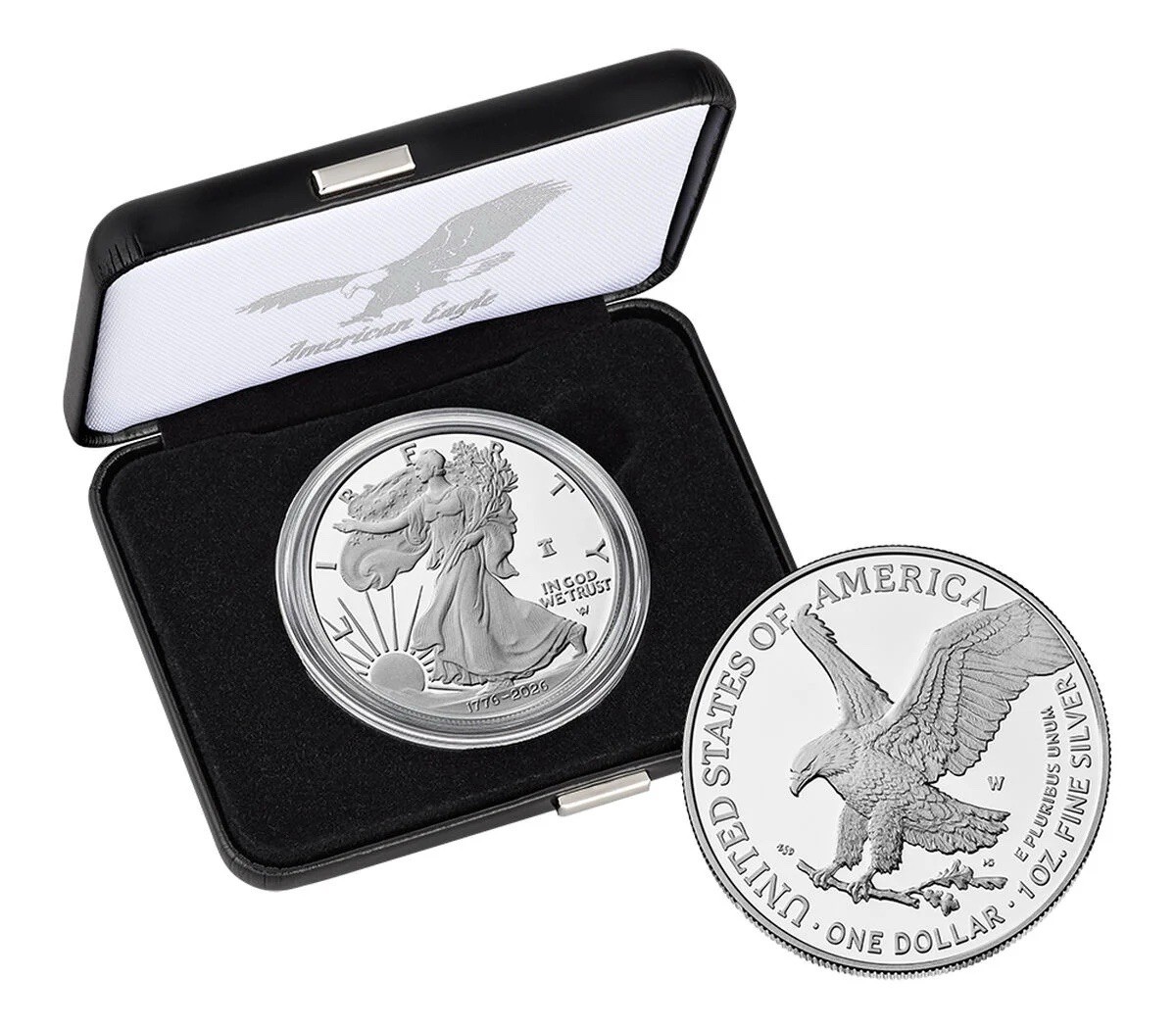 American Eagle 2026 One Ounce Silver W Proof Coin 250th Privy