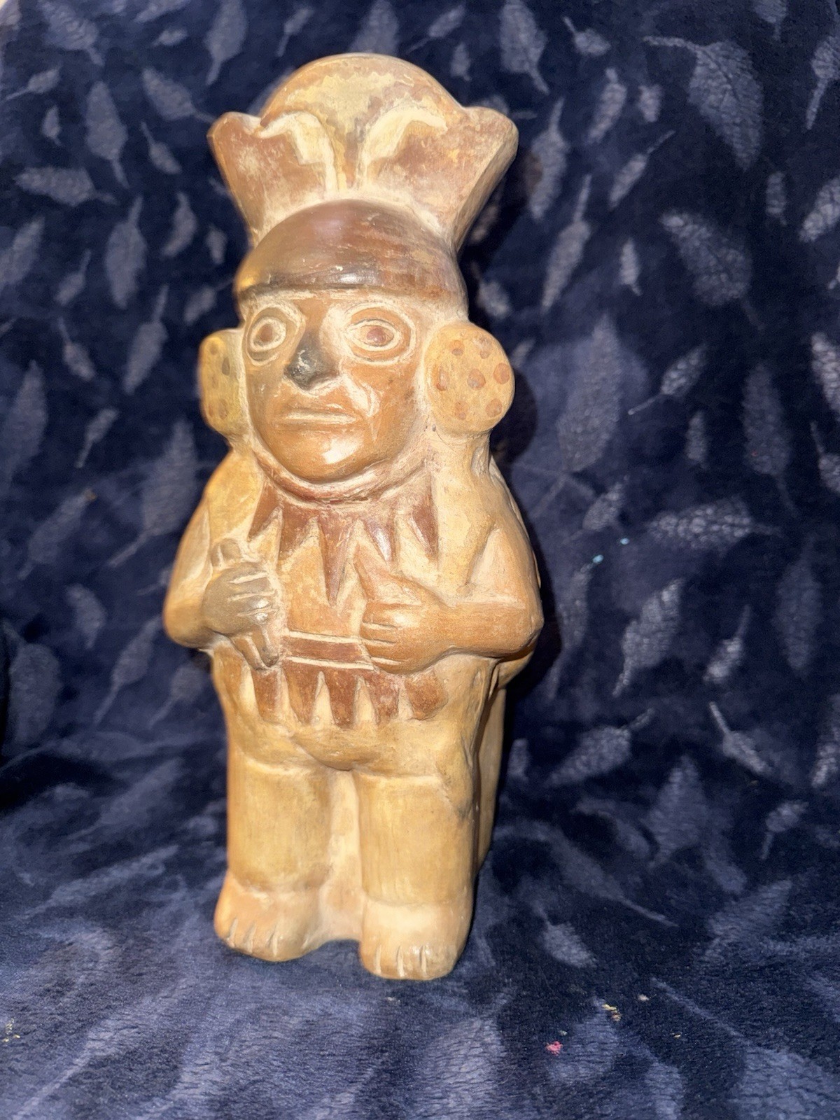 Replica of a Mochica (Moche) ceramic, Northern Peru, “ medicine man" 11” Tall