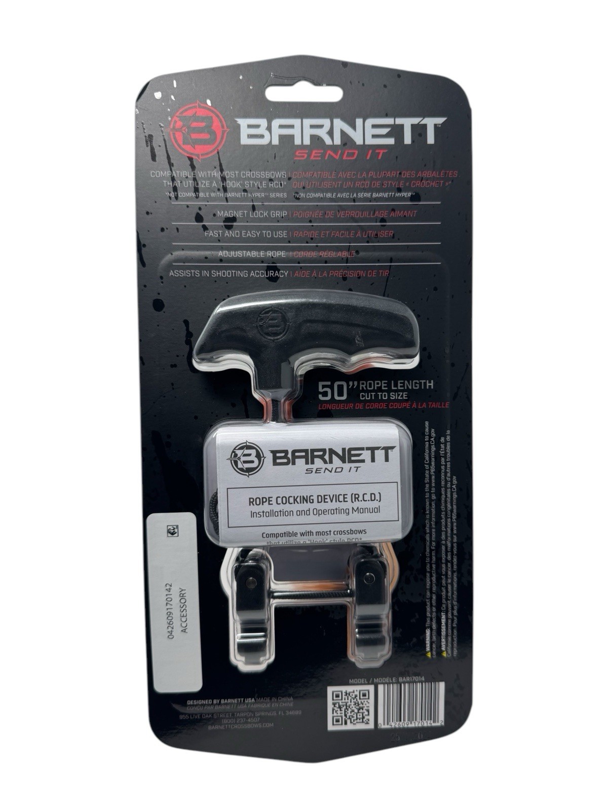Barnett Crossbow Rope Cocking Device Ergonomic Form Factor Hunting Archery New