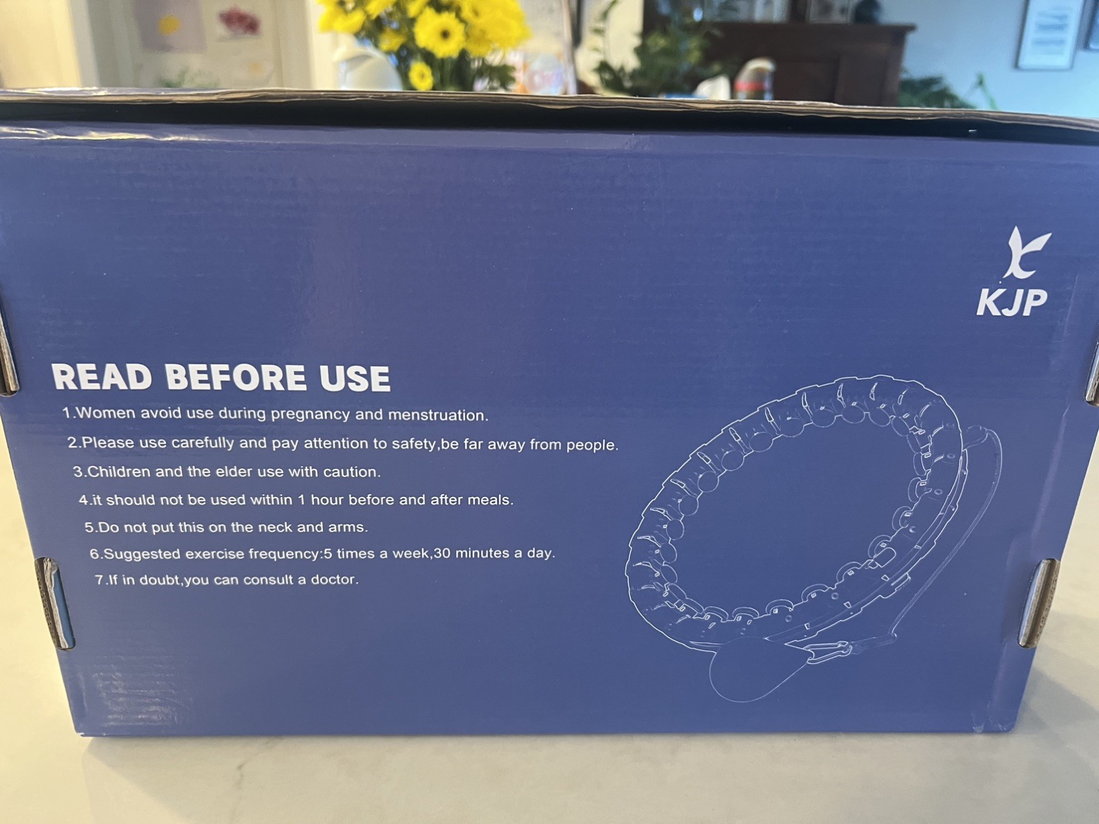 KJP Smart Fitness Infinity Hula Hoop, Exercise NEW in Box, Fits 31-47 inches