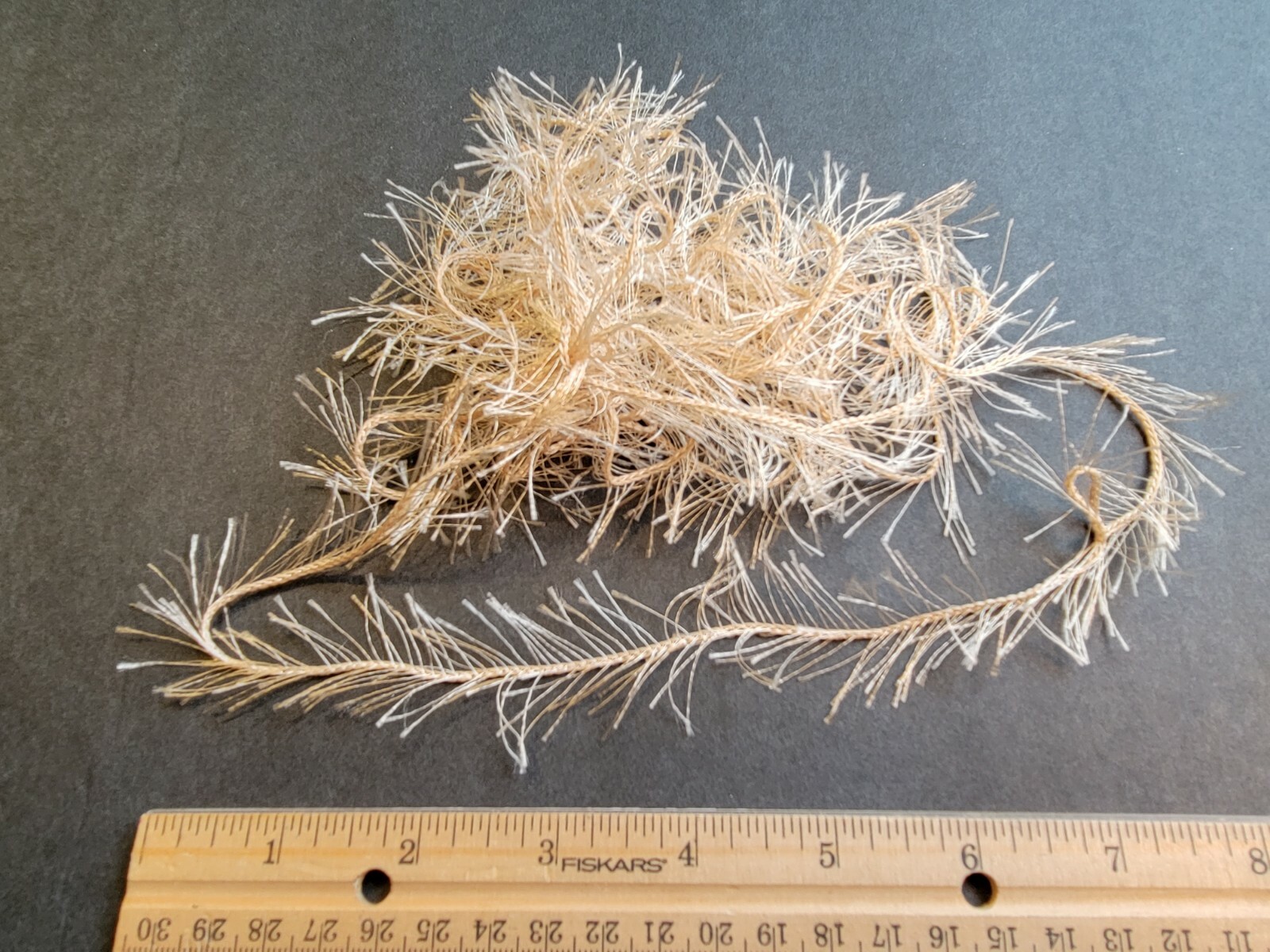 4 Yards TAN Crystal Ice Hackle Feather Replacement Fly Tying