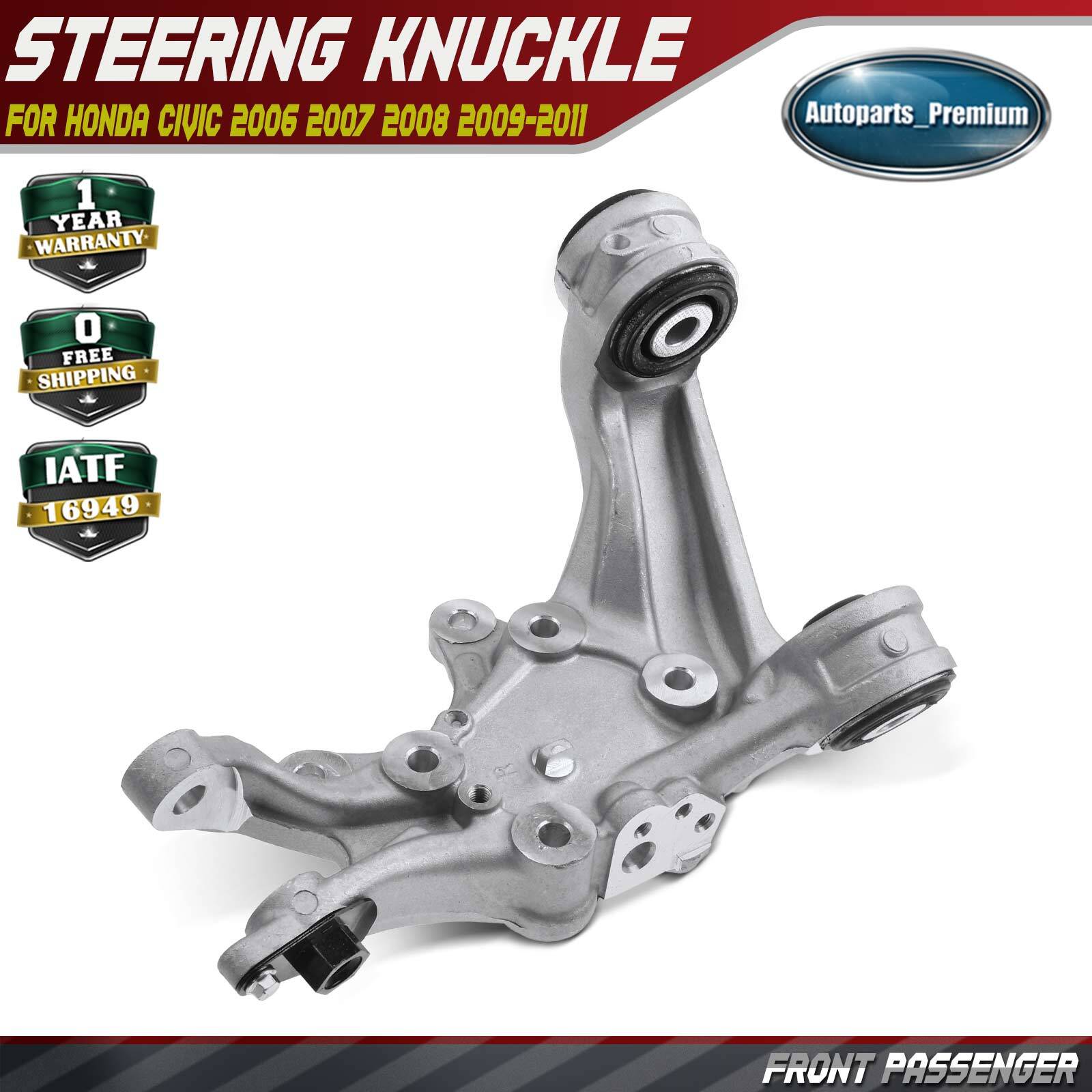 Rear Right RH Steering Knuckle for Honda Civic 2006 2007 2008 2009-2011 L4 1.8L
