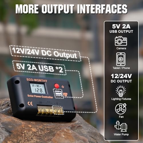 30A Solar Charger Controller Bluetooth - Solar Panel Battery 30A (Bluetooth)