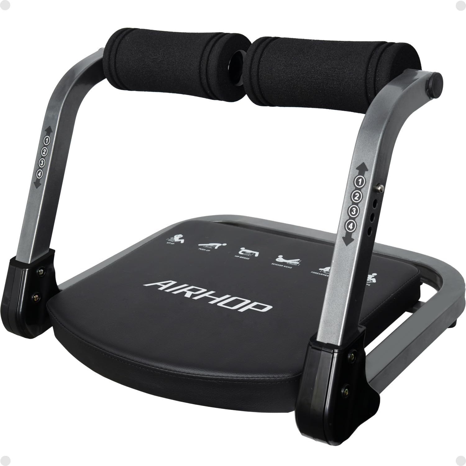 Ab Machine 4-Speed Auto Rebound Sit up Abdominal Trainer Home Gym