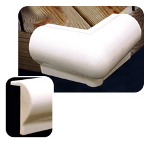 Taylor Made 6 Inch x 6 Inch 90 Degree Vinyl Dock Corner Bumper for Boats