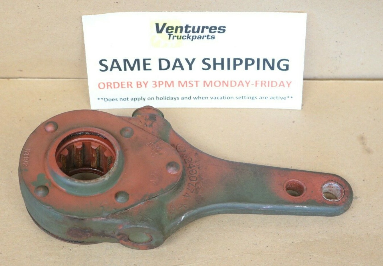 Manual 1.5" 10 Spline Straight Slack Adjuster New Old Stock 240077A