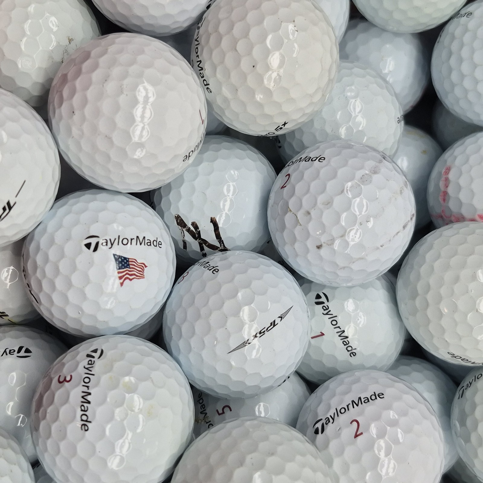 36 TaylorMade TP5x White Used Golf Balls - 3A Value Grade AAA
