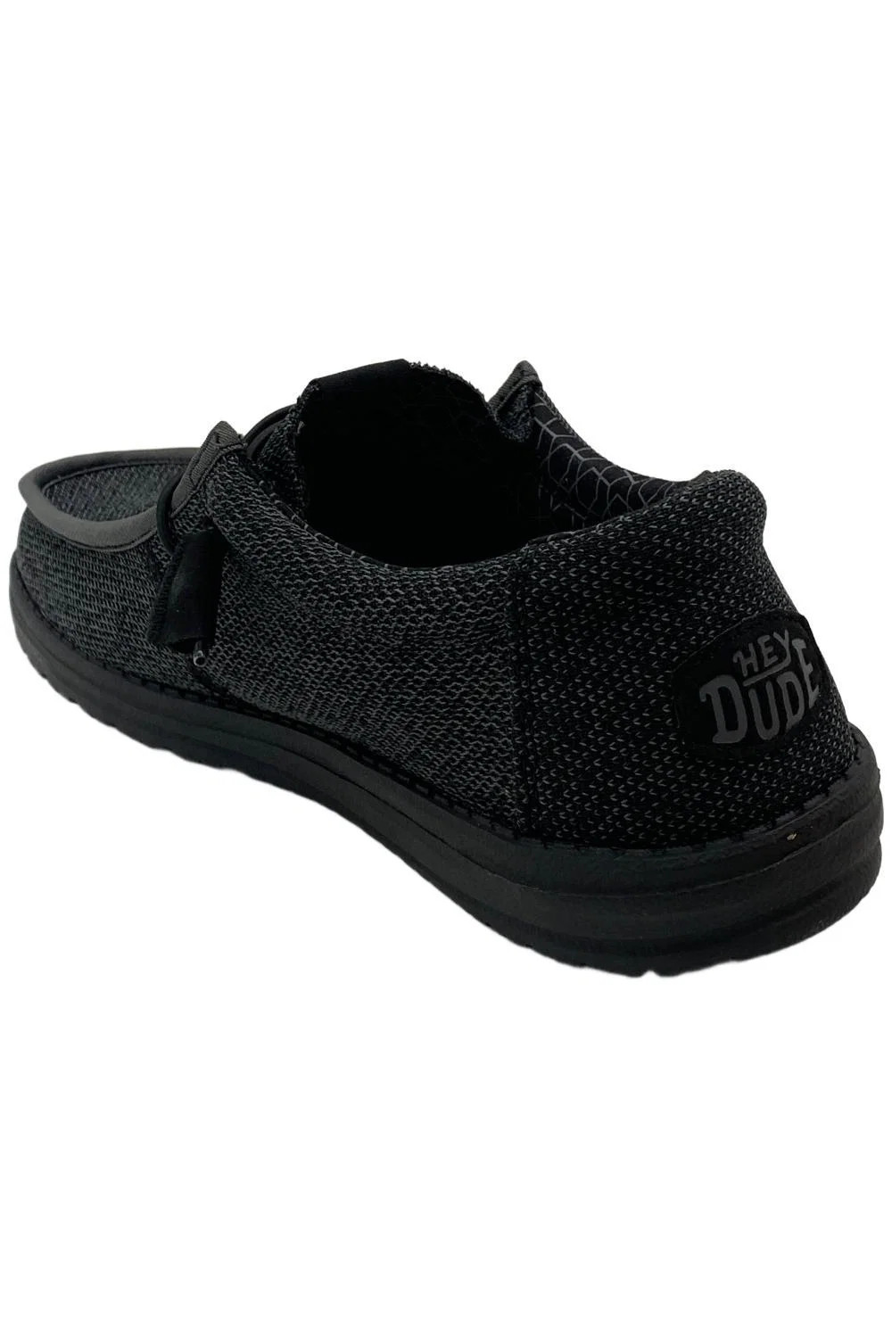 Hey Dude Men's Wally Sox Slip On Sneakers Micro Total Black