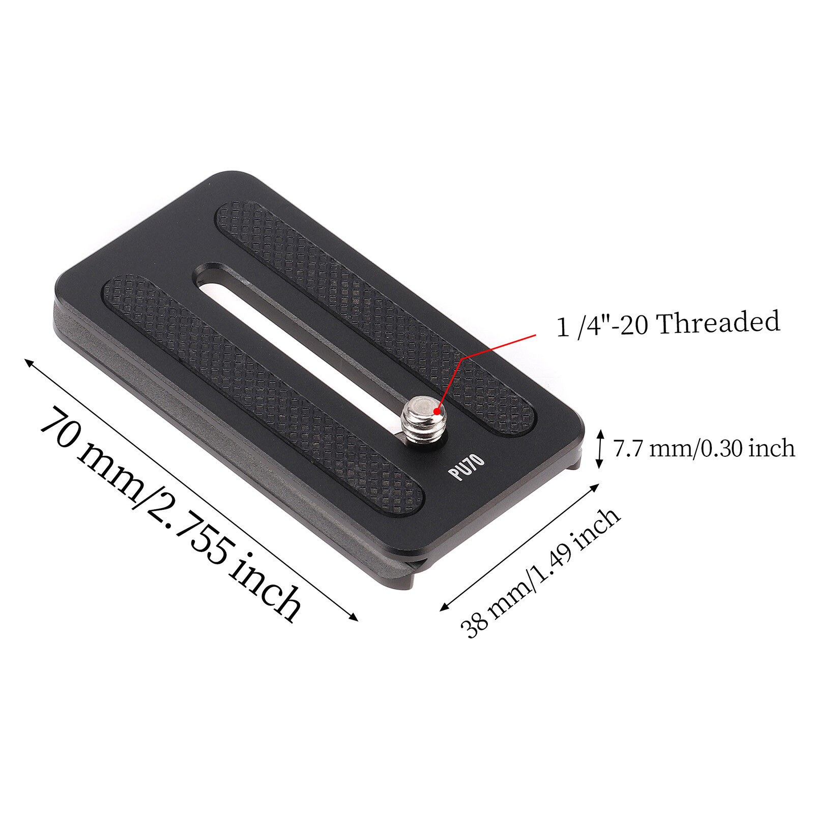 Quick Release Plate 70mm for DJI Ronin SC Gimbal Stabilizer Camera Arca Tripod