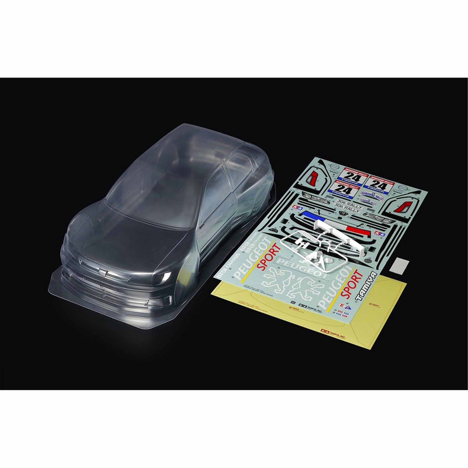 Tamiya 1/10 Scale RC Peugeot 306 Maxi Body Parts Set TAM51753