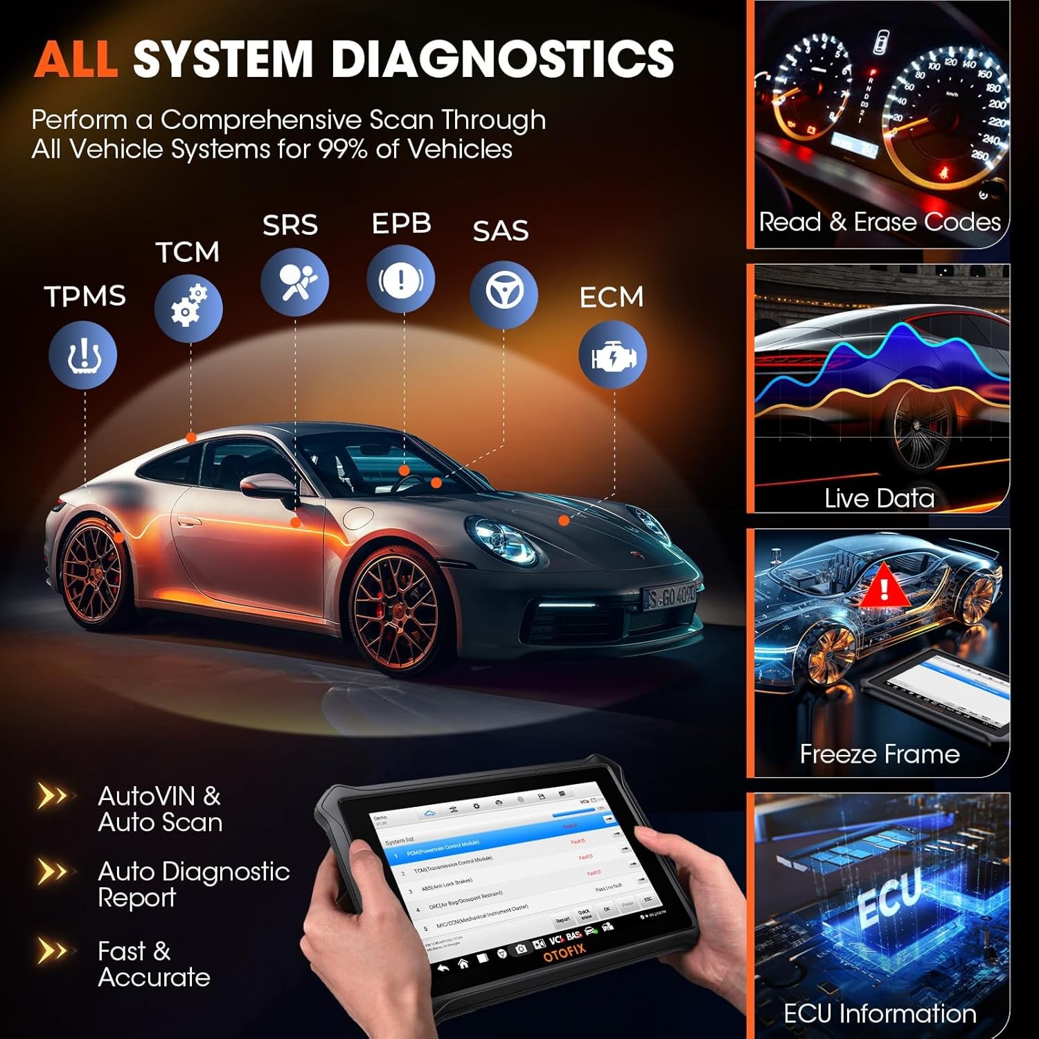 2026 OTOFIX D1 Lite Car Bidirectional Scanner Auto Full System Diagnostic Tool