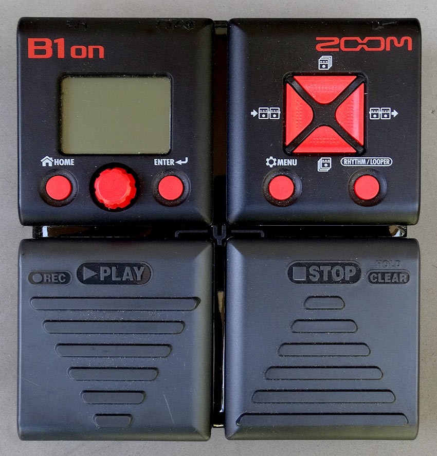 ZOOM B1on Bass Guitar Effects Looper Pedal AS-IS For Parts Works w/ USB Only
