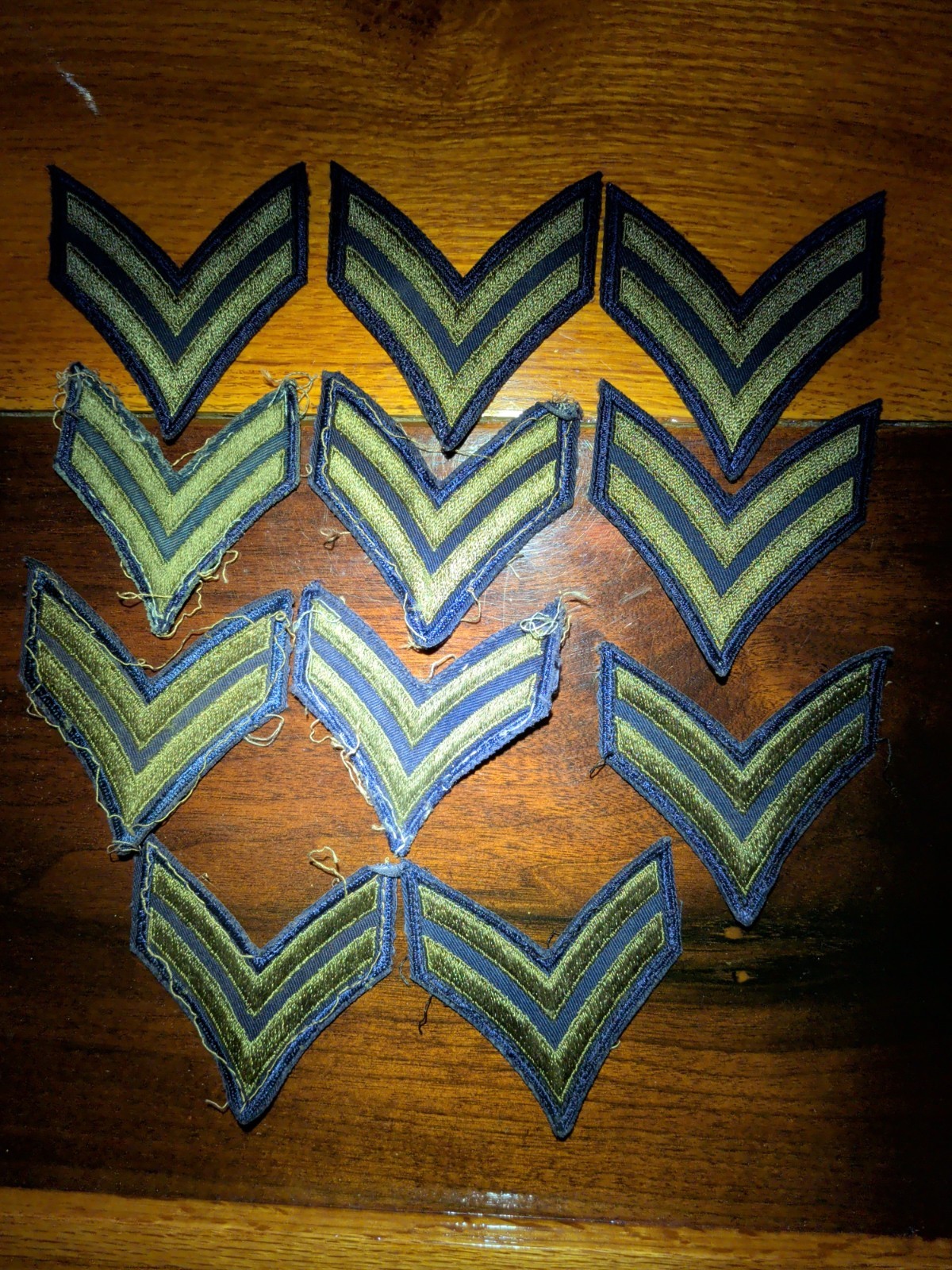Pair Of ARMY CORPORAL Rank Chevron Patch (Military) - Varying Conditions