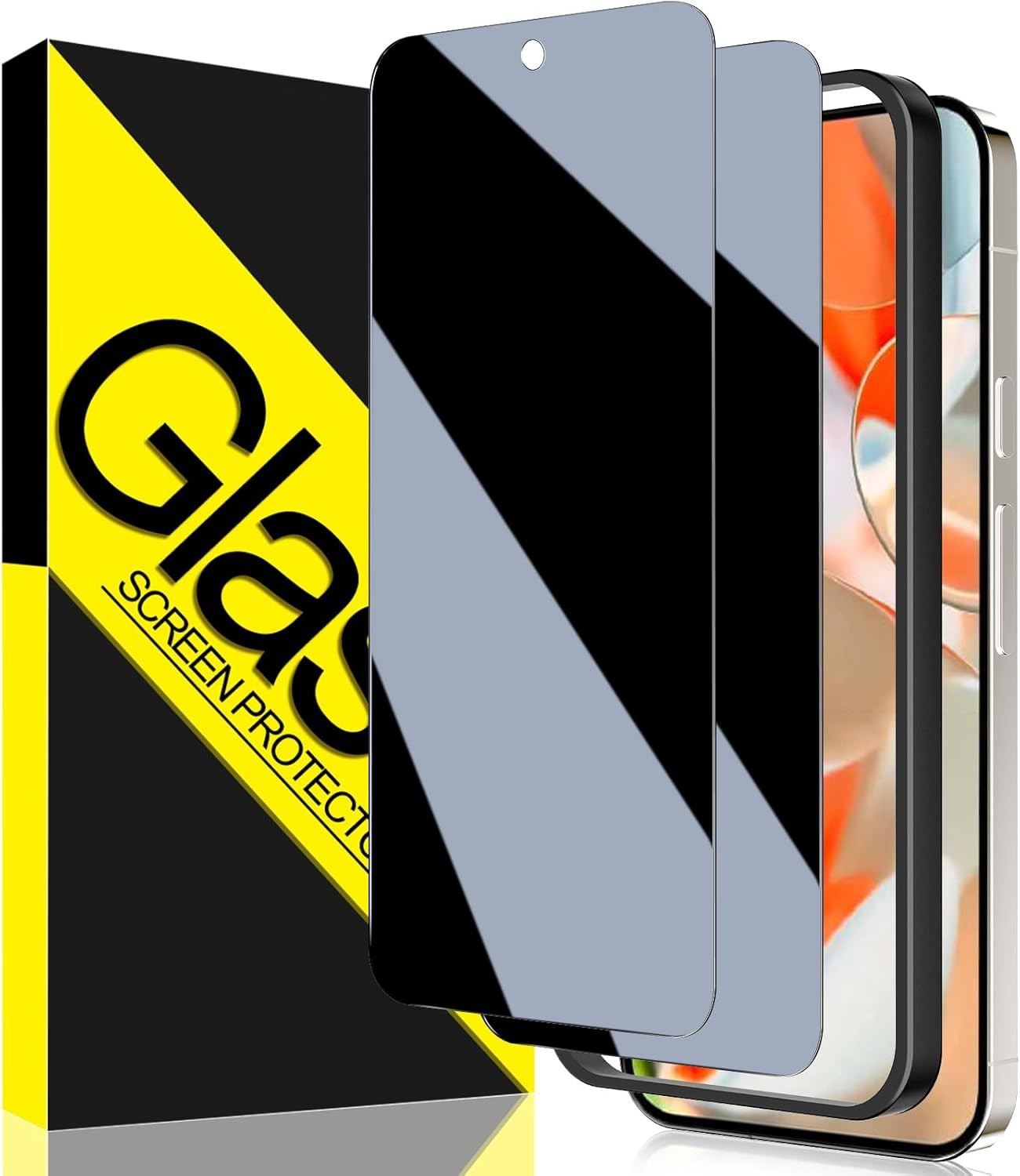 2-Pack Privacy Tempered Glass Screen Protector For Google Pixel 10 Pro / Pro XL