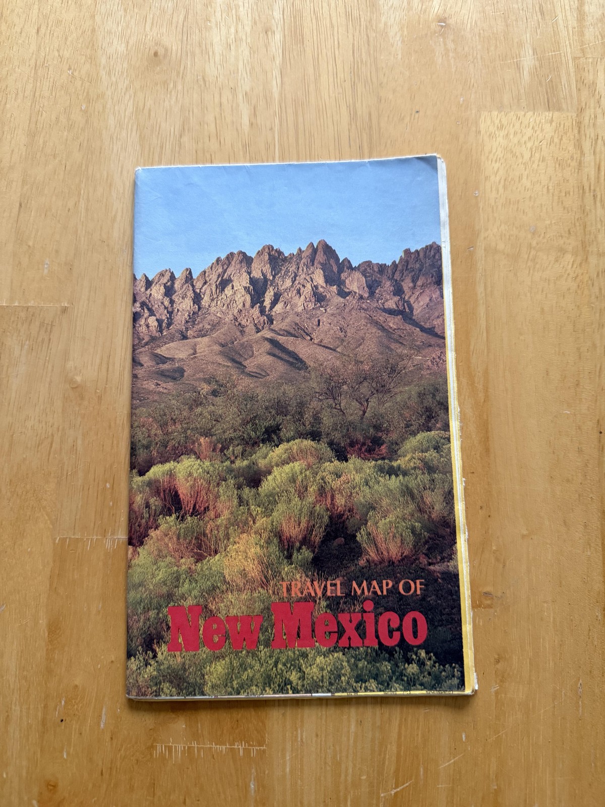 Vintage New Mexico State Highway Travel Map Camping Recreation Guide Fold-Out