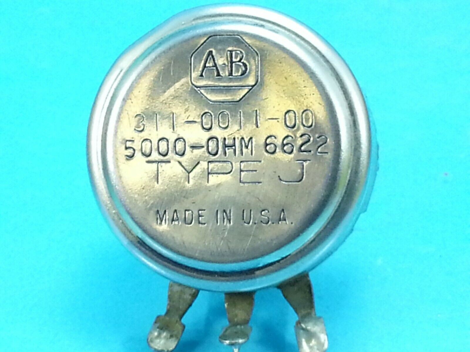 ALLEN BRADLEY AB 5K 5000 OHM POTENTIOMETER 311-0011  TYPE J  POT 2 W TEKTRONIX