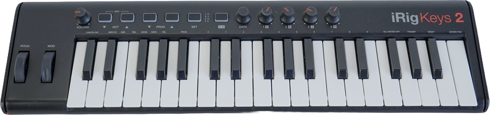 IK Multimedia iRig Keys 2 37-Mini Key Controller for iPhone, iPad and Mac/PC