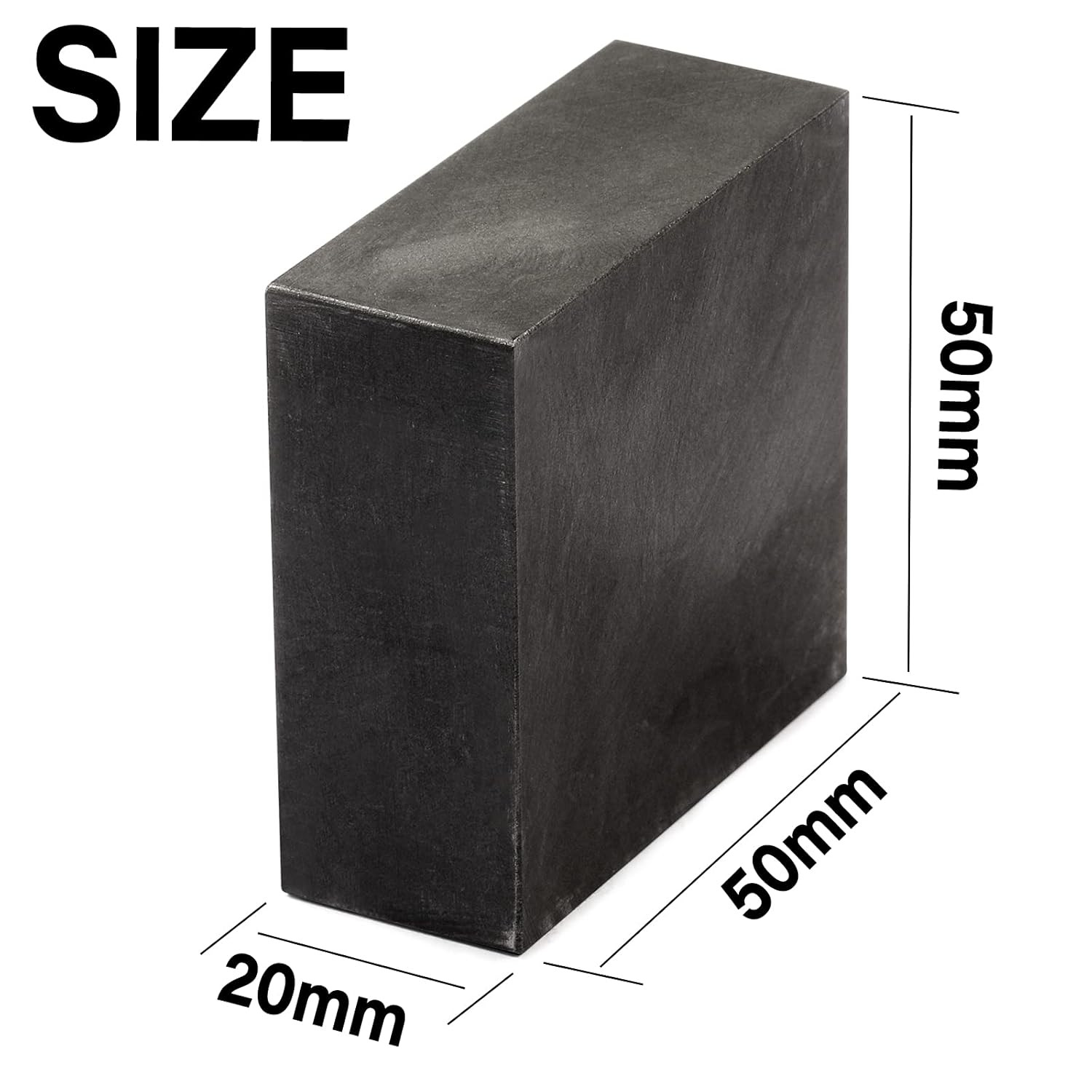 2 Packs Graphite Ingot Block 99.9% High Purity EDM Graphite Plate Blank Milling
