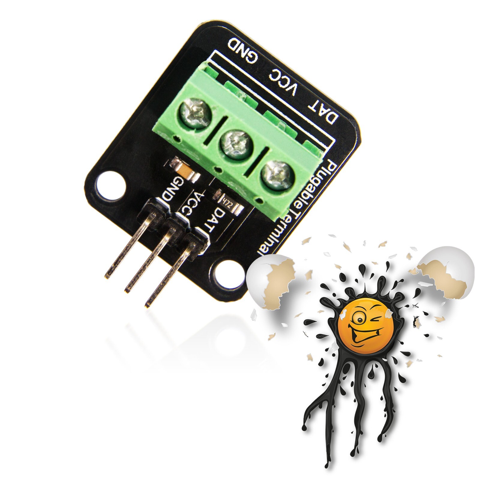 DS18B20 1-wire Meter Temperature Sensor AM2301 DHT11 DHT22 Adapter Module