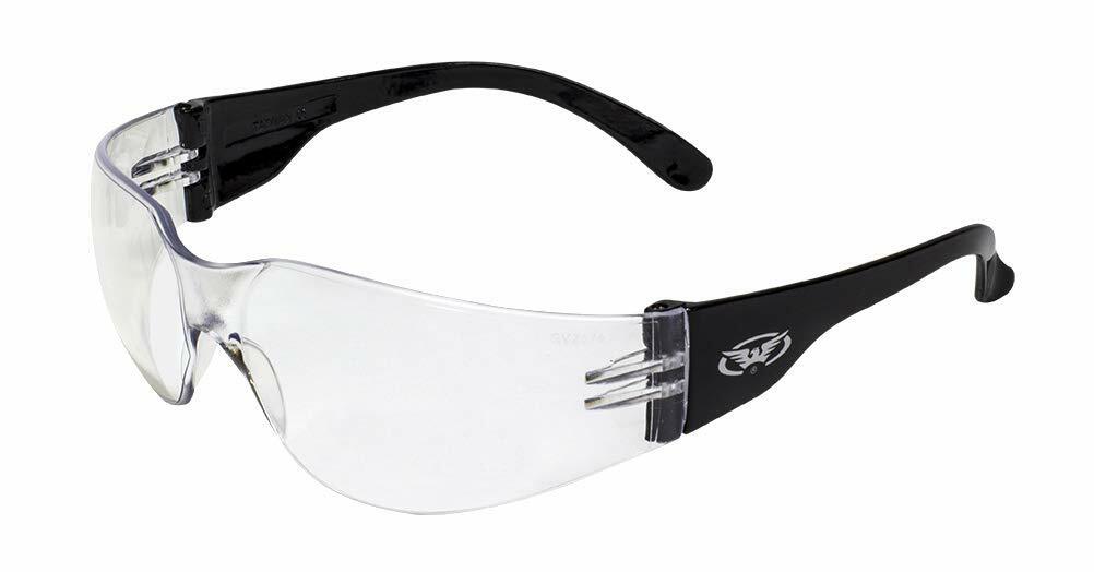 Rider Youth Safety Glasses Clear Mirror Lens Indoor Outdoor
