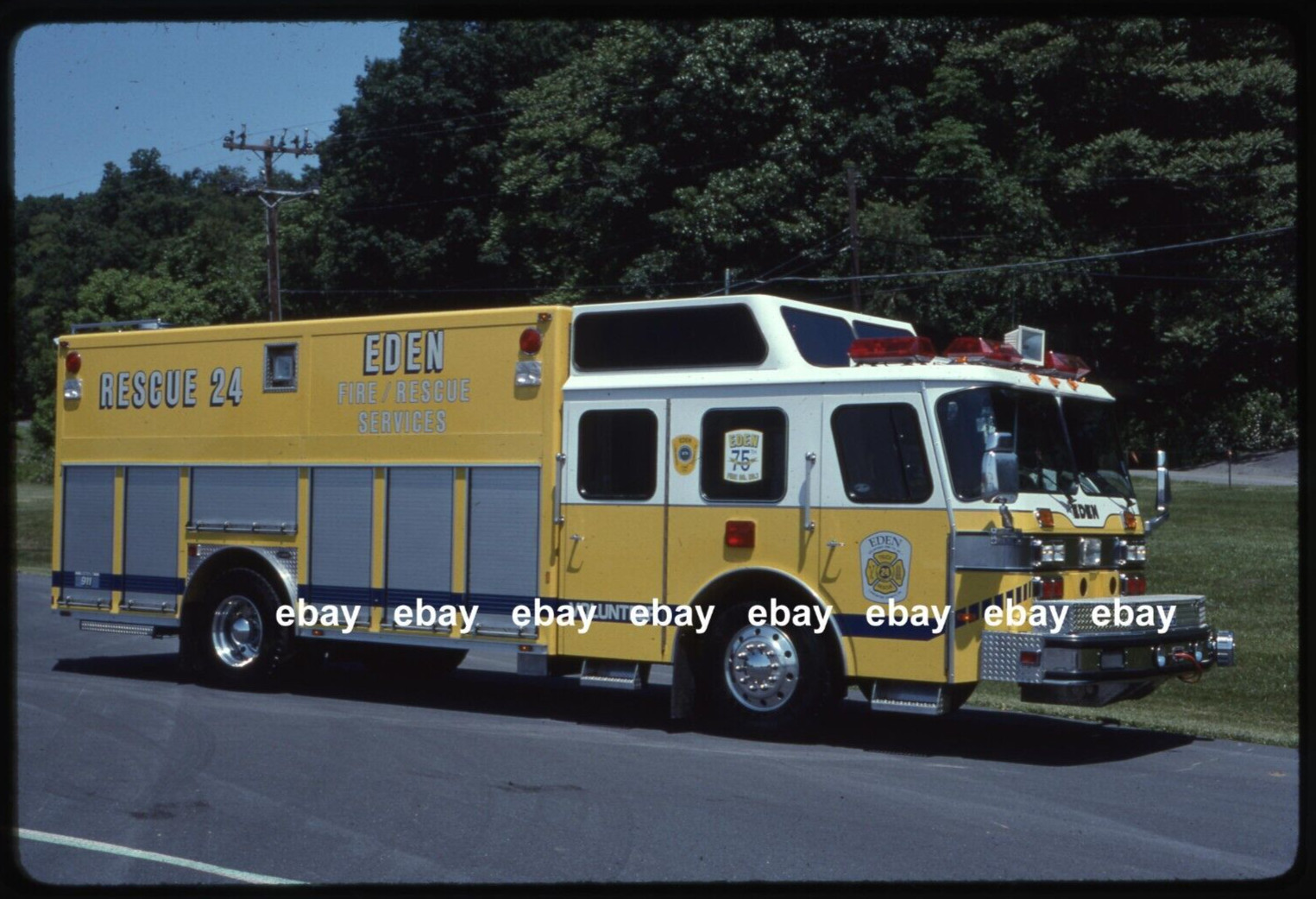 Eden PA 1990 Emergency One Rescue Fire Apparatus Slide
