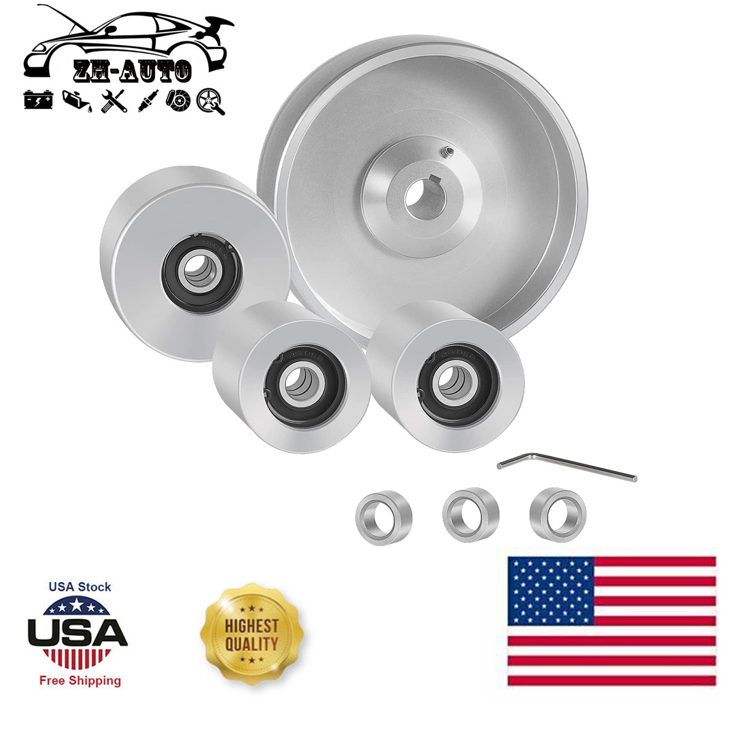 (5" 5/8-3"-2") Belt Grinder 2''x72'' Wheel Set Complete Belt Knife Grinder Wheel