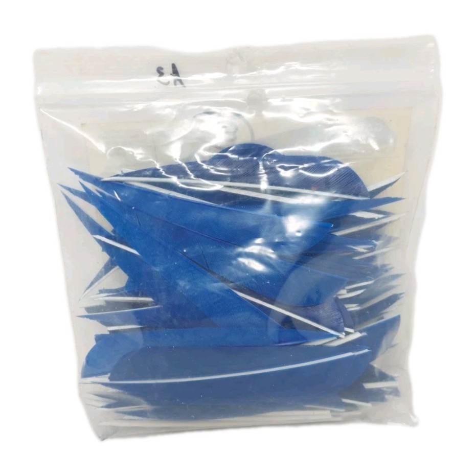 80 Count Gateway Feathers 4" Right Wing: Parabolic Denim Blue