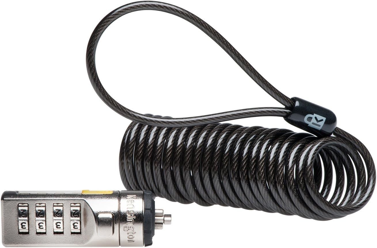Kensington Portable Combination Cable Lock for Laptops & Other Devices