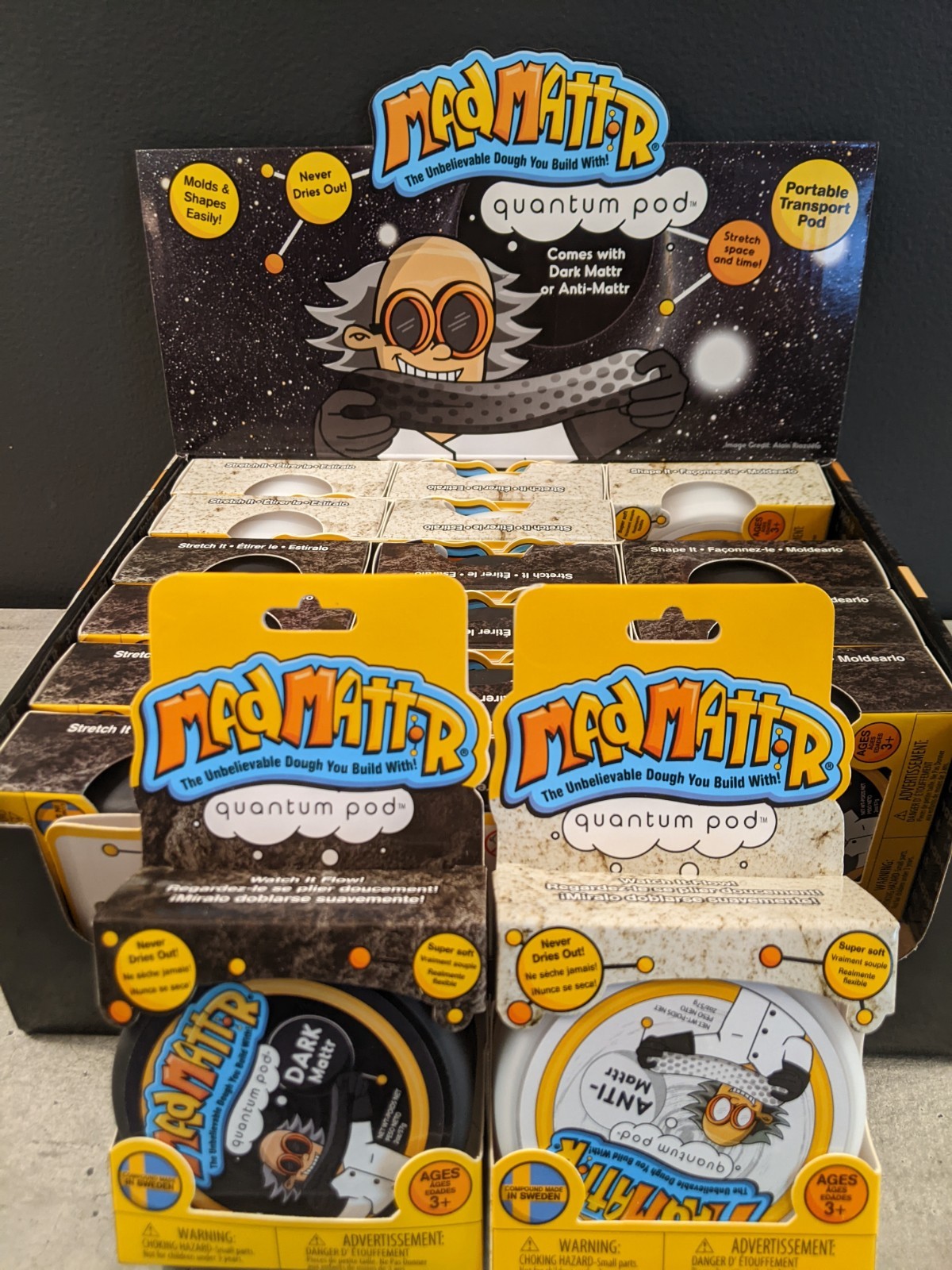 new Case of 18 MAD MATTR Dark Mattr Dough Building NEVER DRIES OUT Super Soft