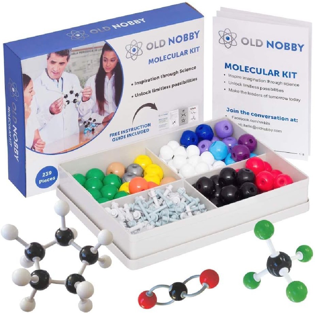 Old Nobby Molecular Kit For Organic Chemistry (115 Pieces)