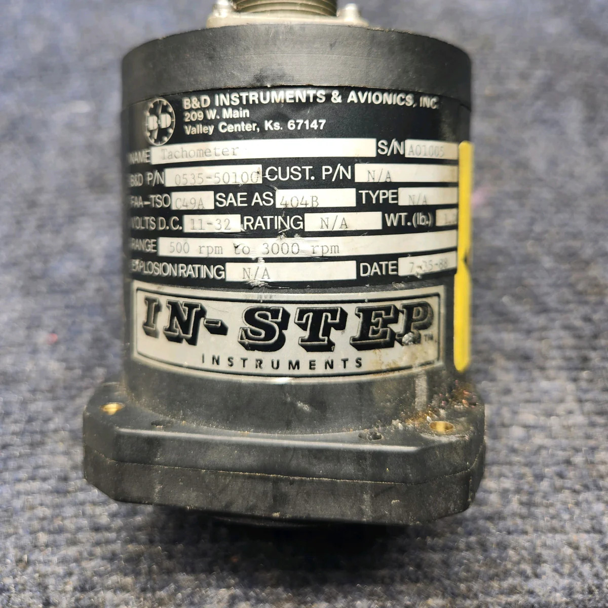 0535-50100 | Mooney M20K | B&D Instruments Tachometer