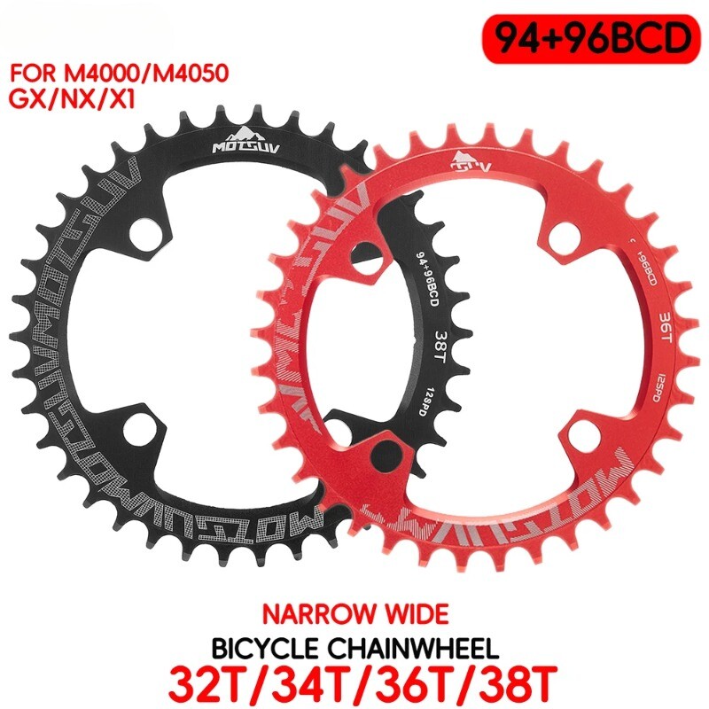 94BCD/96BCD 32/34/36/38T Mountain Bike Round Chainring for M4000 M4050 NX GX X1