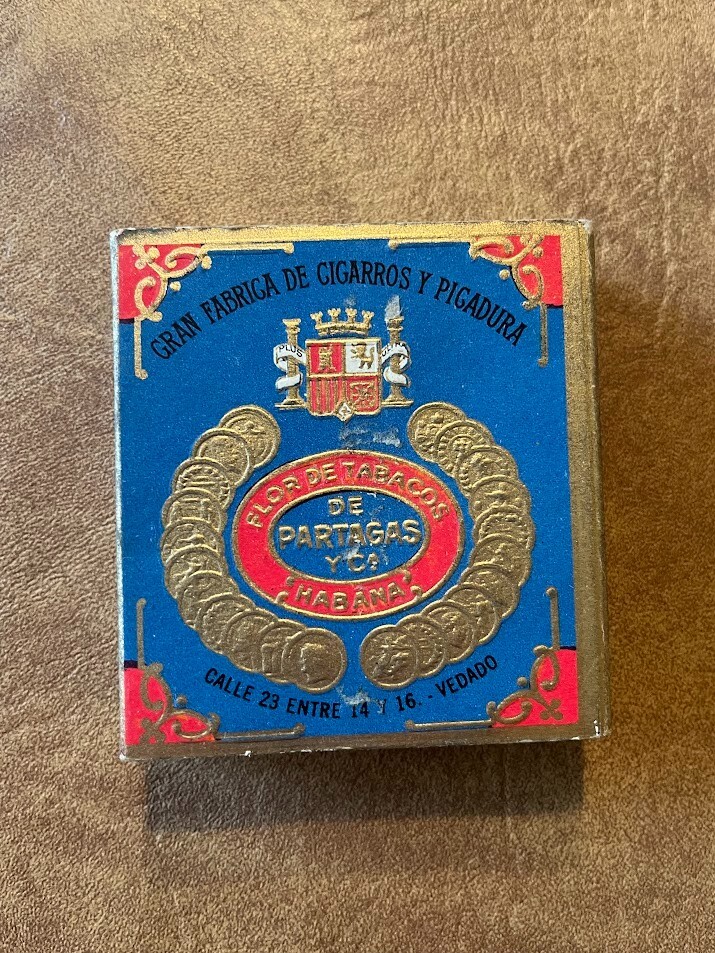 Vintage Partagas & Co Superfinos Cigarette Pack Cuba- 1930's *EMPTY*