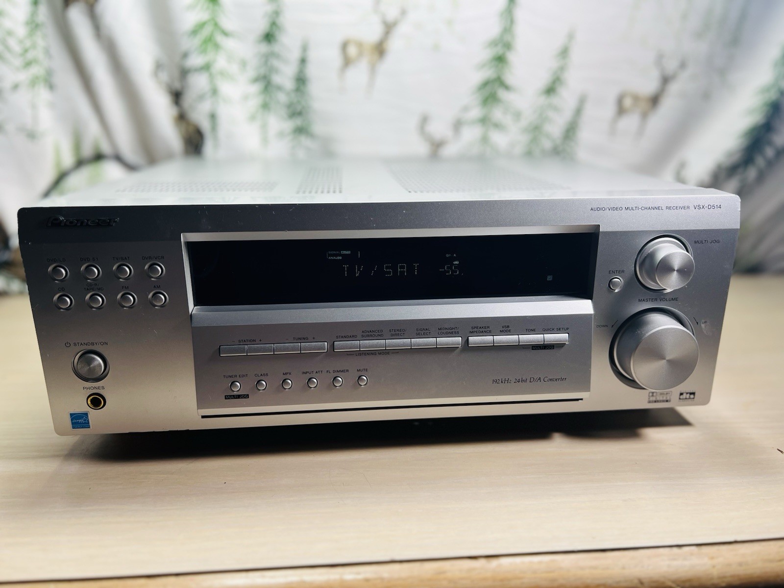 Pioneer VSX-D514-S Home Theatre Receiver works great!