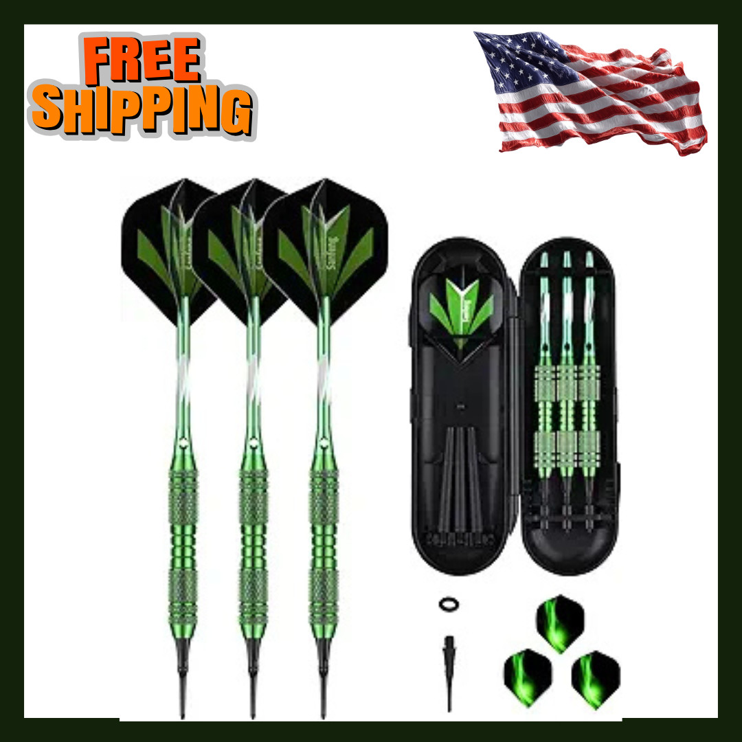 Soft tip Darts Set 18/20 Grams - Professional Darts Plastic Tip with Brass Barre