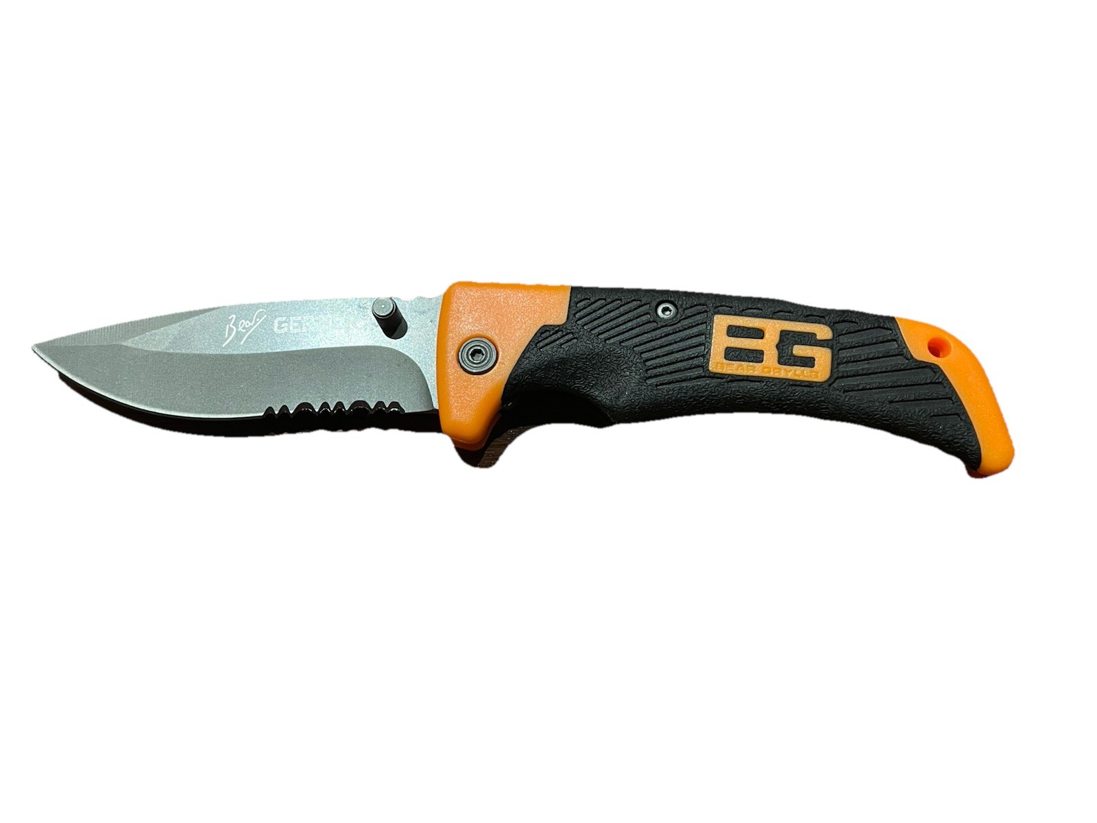 Gerber Bear Grylls Pocket Knife camping EDC with pocket clip serrated edge (New)